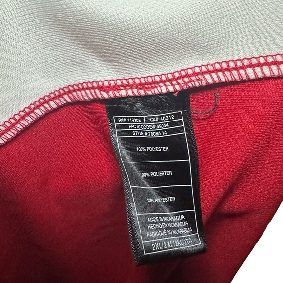 #10 University of Wisconsin red Big Ten Basketball Jersey  Adidas adult XXL - Picture 8 of 9